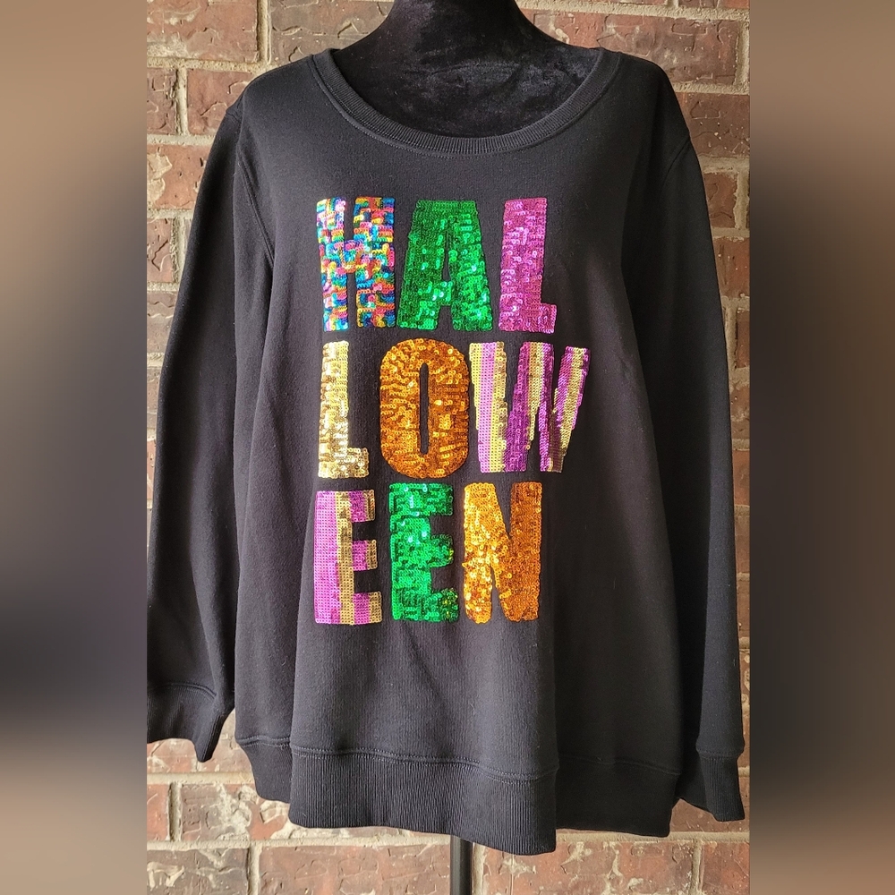 Halloween Sequin Sweater